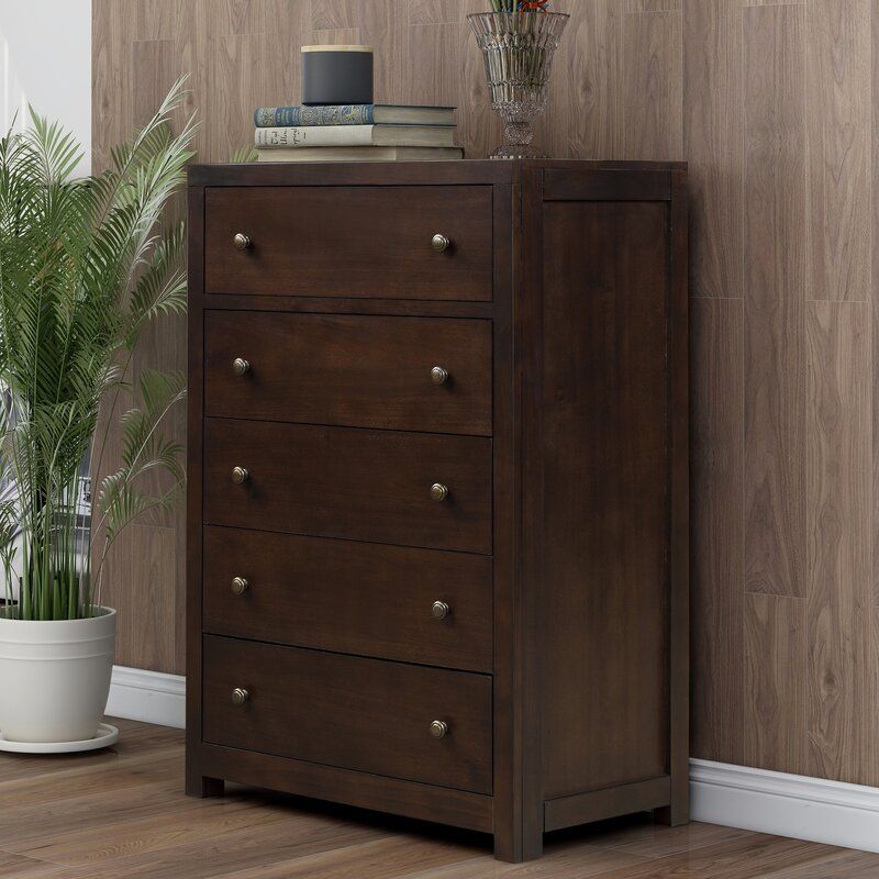 Abdul Nafi Drawer Solid Wood Chest thumbnail 2