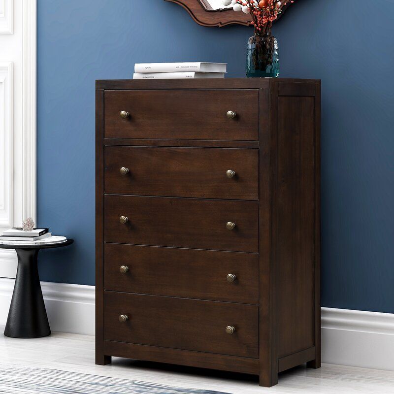 Abdul Nafi Drawer Solid Wood Chest thumbnail 3