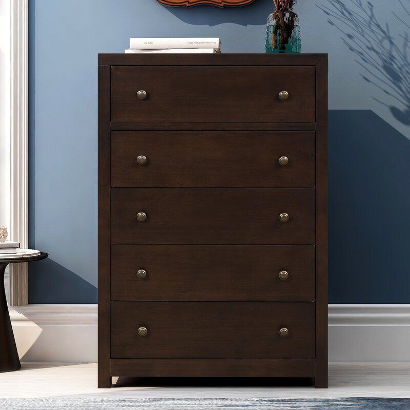Abdul Nafi Drawer Solid Wood Chest thumbnail 4