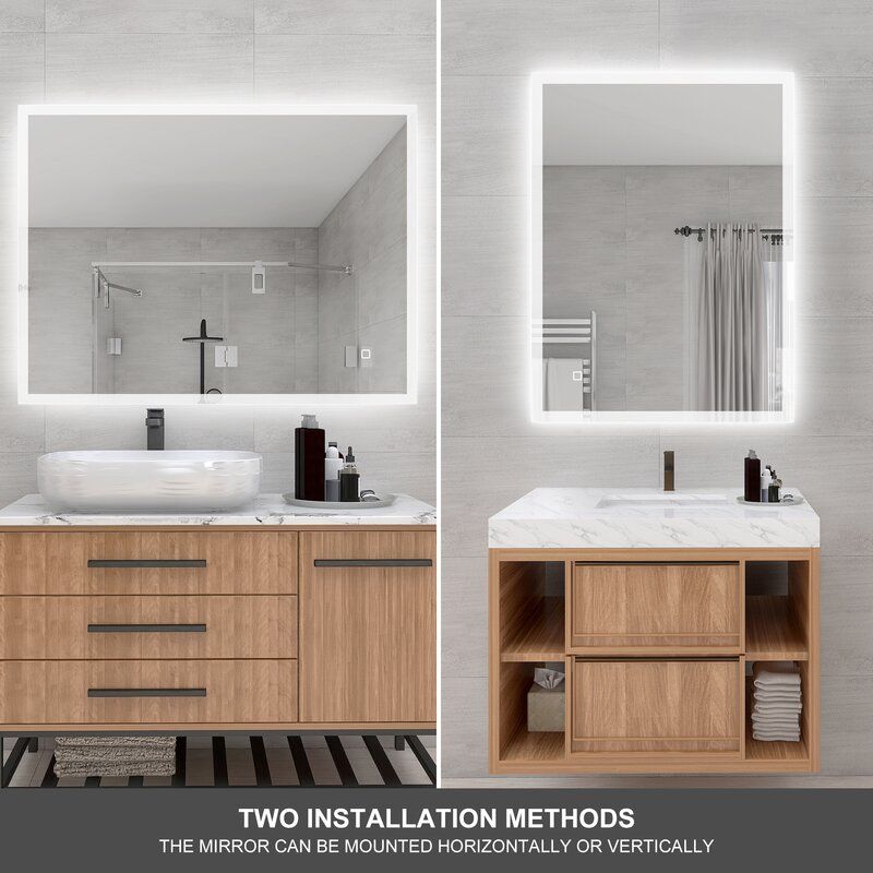 Smart Frameless Led Illuminated Bathroom Mirror thumbnail 3