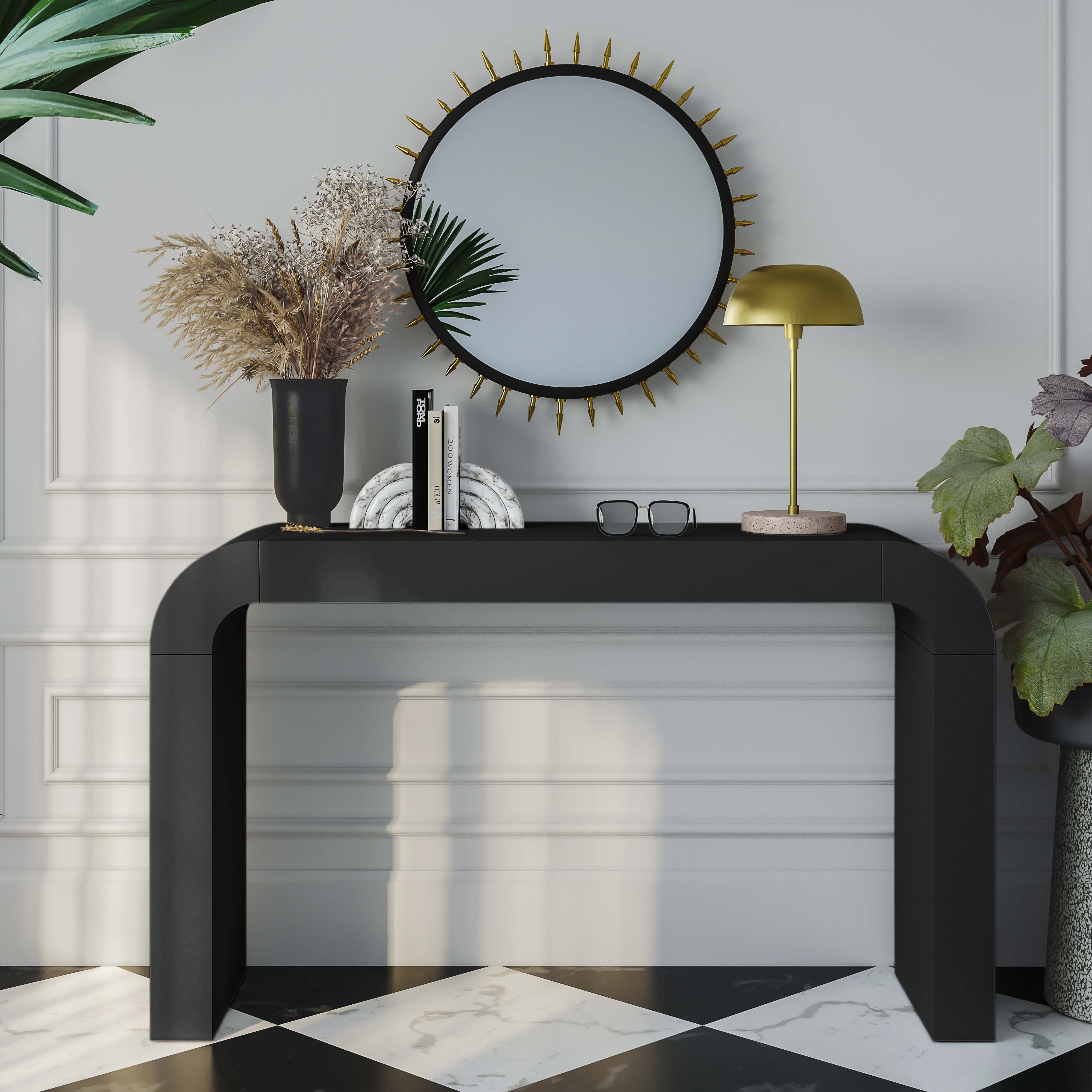 Bump Black Console Table thumbnail 2