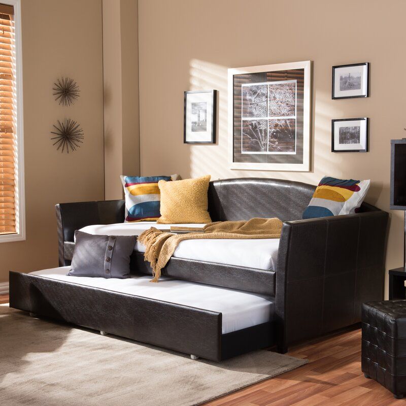Calliope Twin Solid Wood Daybed with Trundle thumbnail 4