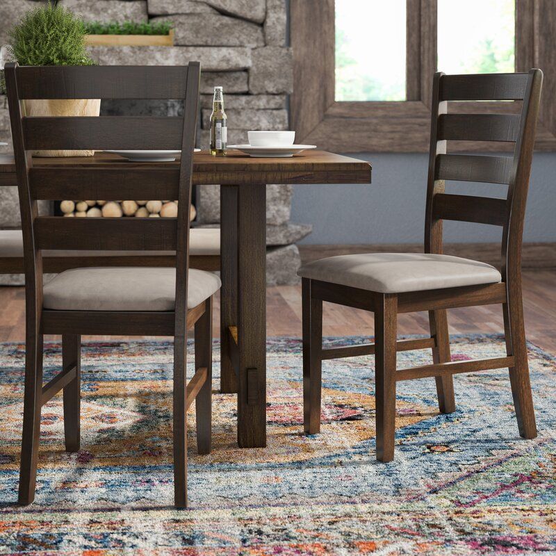 Channel Island Ladder Back Side Chair in Walnut set of 2 thumbnail 3