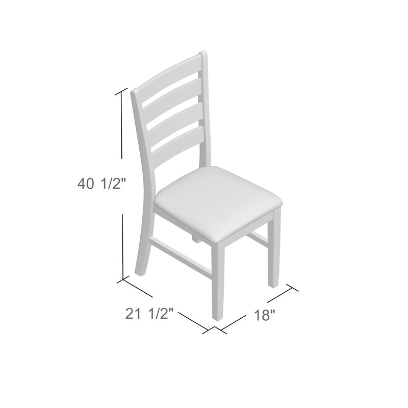 Channel Island Ladder Back Side Chair in Walnut set of 2 thumbnail 4