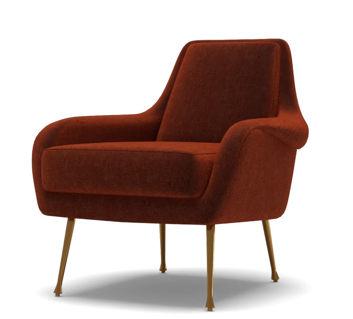 Lottie Chair Burnt Umber Velvet thumbnail 2