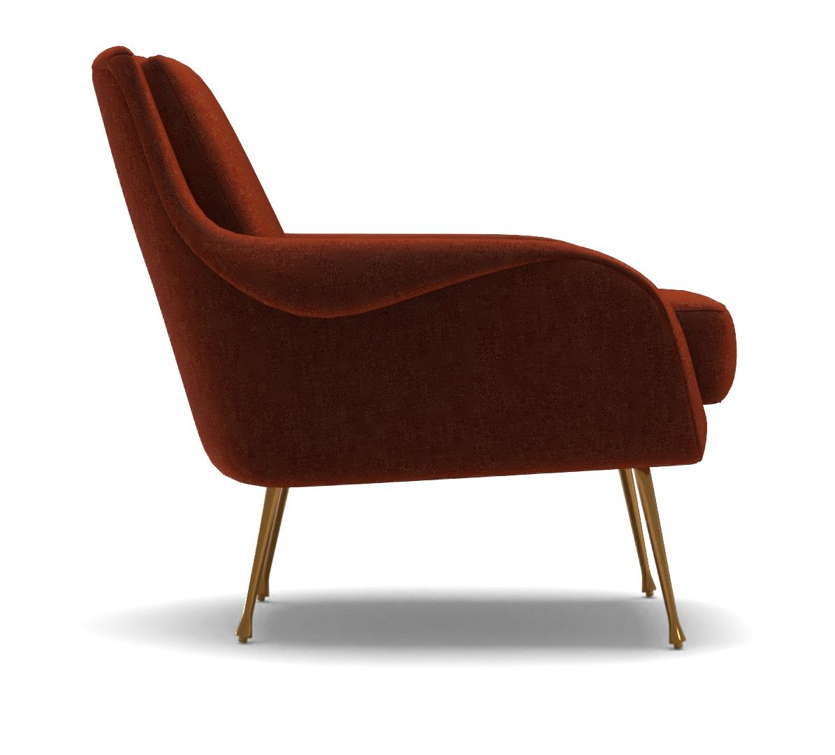 Lottie Chair Burnt Umber Velvet thumbnail 3