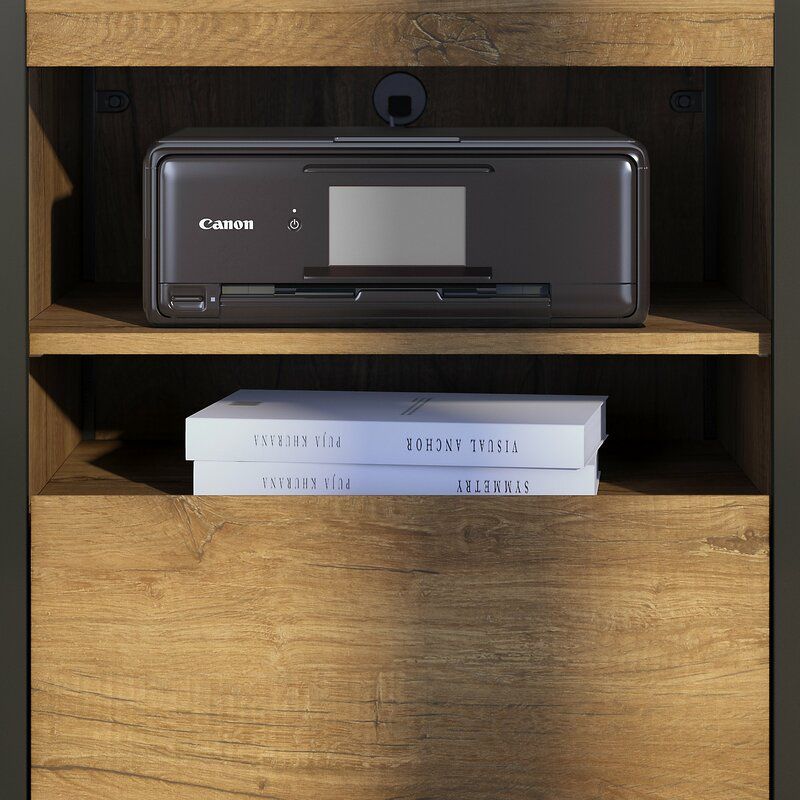 Trapp Printer Stand 1 Drawer Vertical Filing Cabinet thumbnail 3