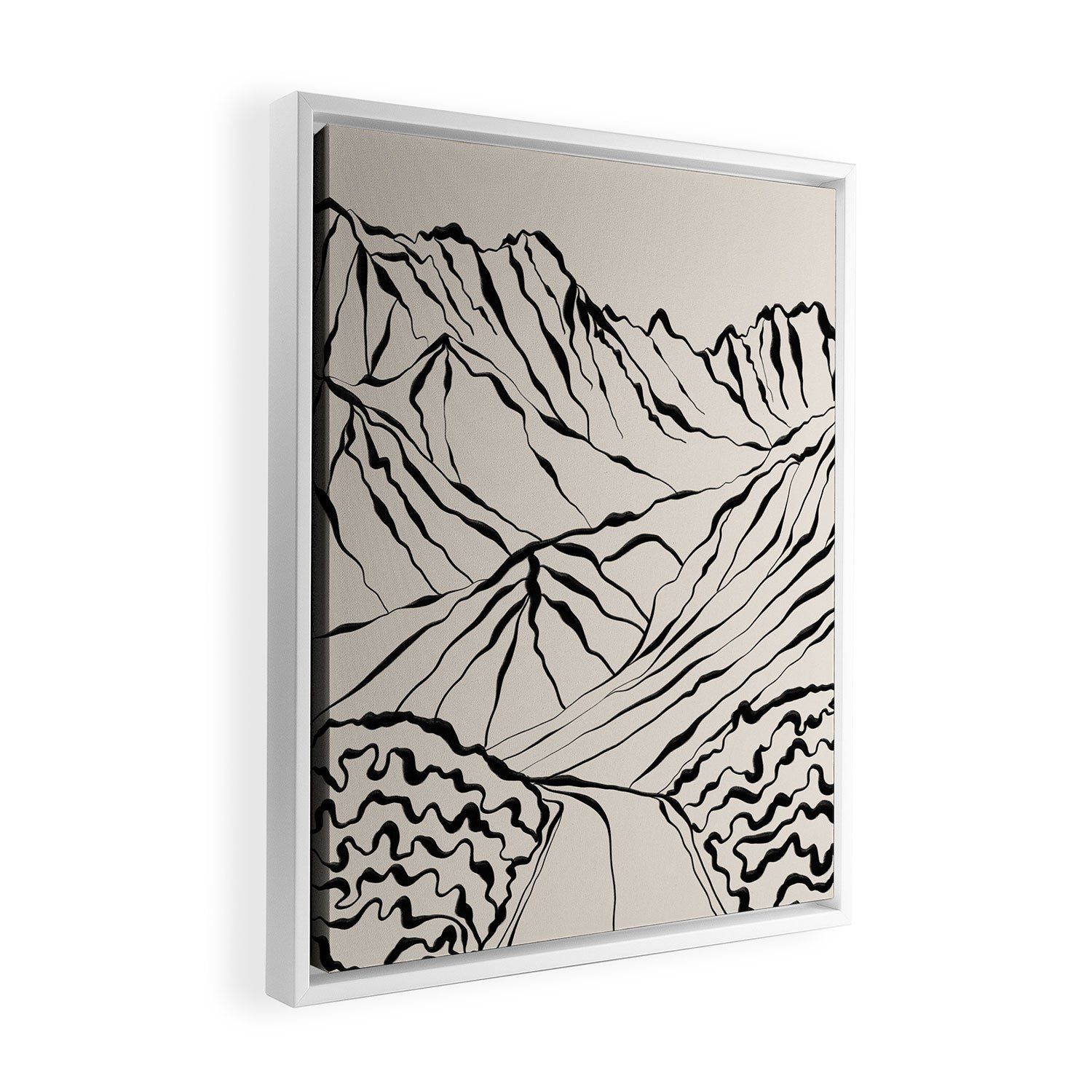 MOUNTAINS KNOW THE SECRET Canvas with frame  thumbnail 2