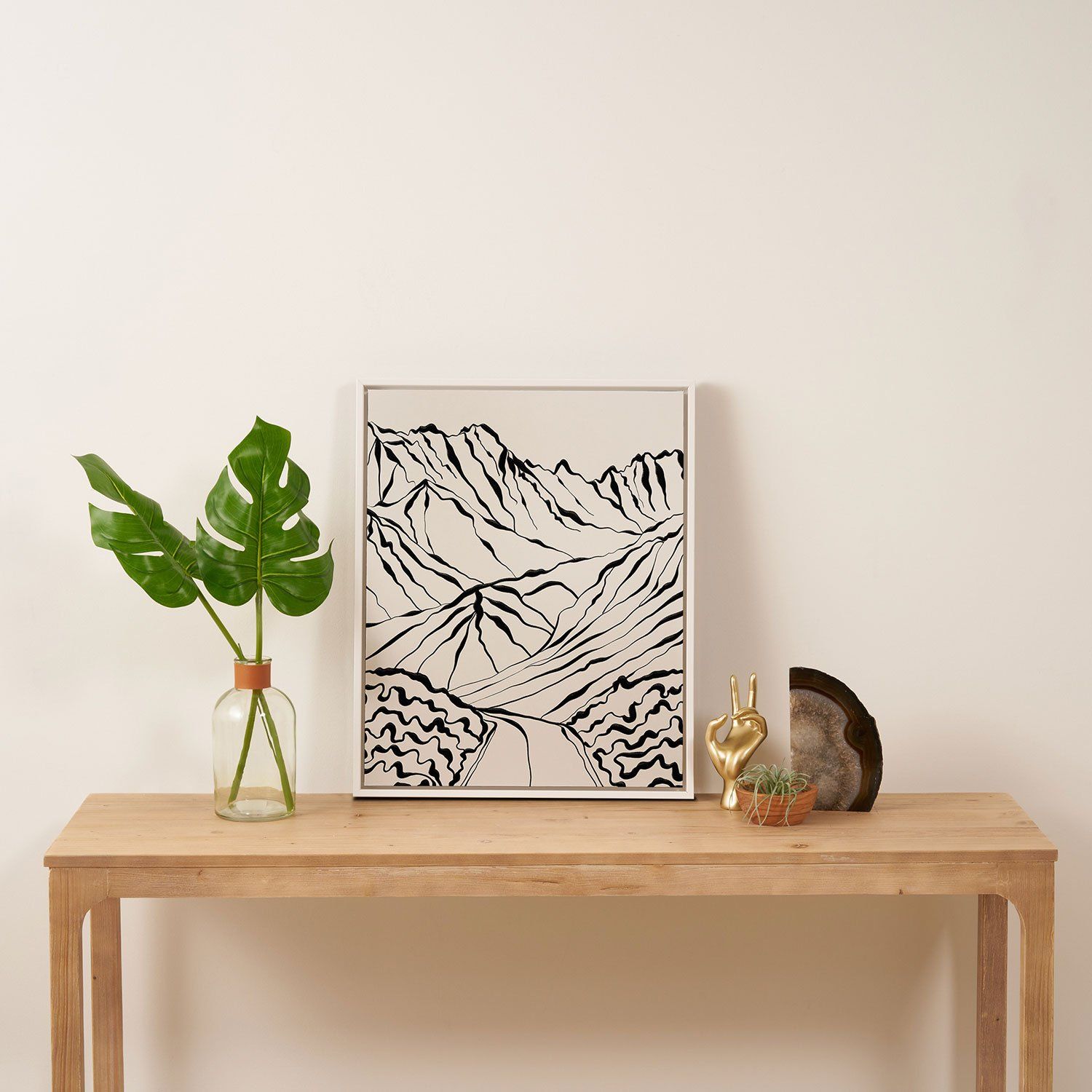 MOUNTAINS KNOW THE SECRET Canvas with frame  thumbnail 4