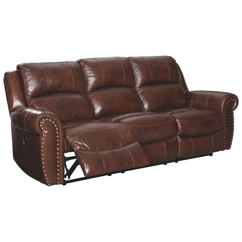 Dunford 89  Round Arm Reclining Sofa thumbnail 2