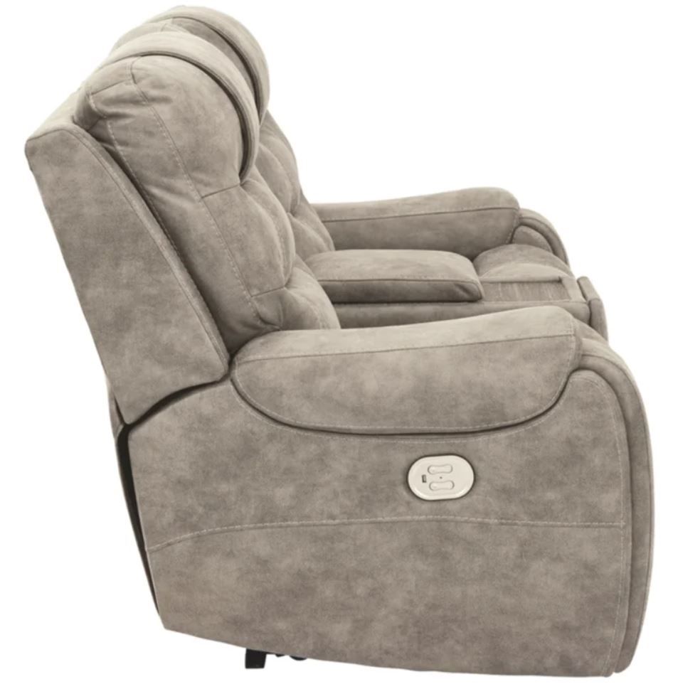 Yacolt Faux Leather Pillow Top Arm Reclining Loveseat thumbnail 3