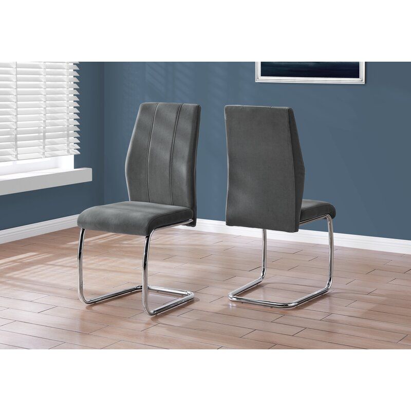Iowa Park Velvet Parsons Chair Set of 2 thumbnail 2