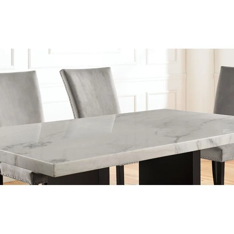 Perivale 42 Genuine Marble Dining Table thumbnail 3