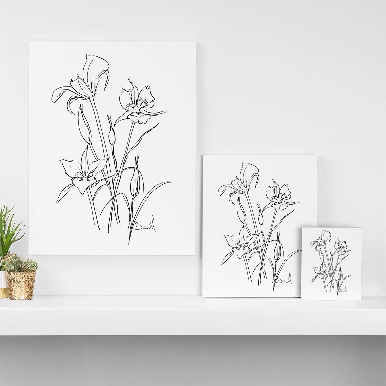 ART FLORAL 01 ART CANVAS WITH FRAME thumbnail 2