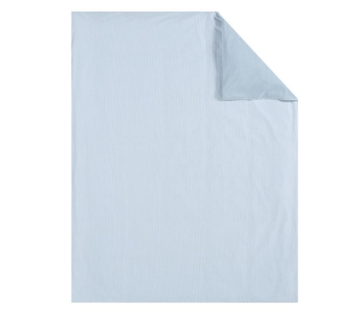 Chambray Reversible Organic Duvet Cover & Shams thumbnail 3