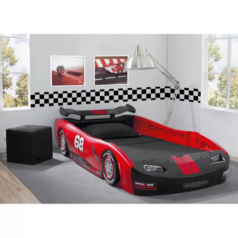 Twin Car Bed by Zoomie Kids thumbnail 2