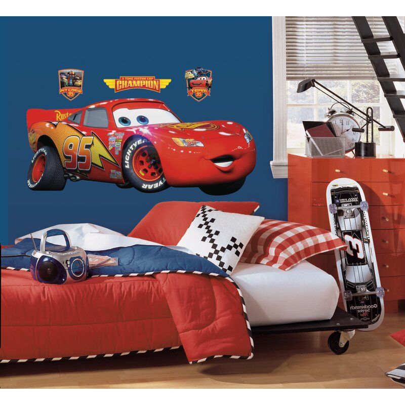 Cars Lightning McQueen Giant Wall Decal thumbnail 3