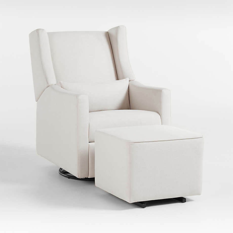 Babyletto Kiwi Cream Gliding Ottoman thumbnail 2