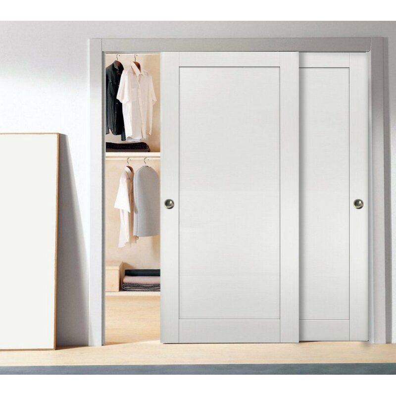 Paneled Wood Planum Sliding Closet Door thumbnail 2