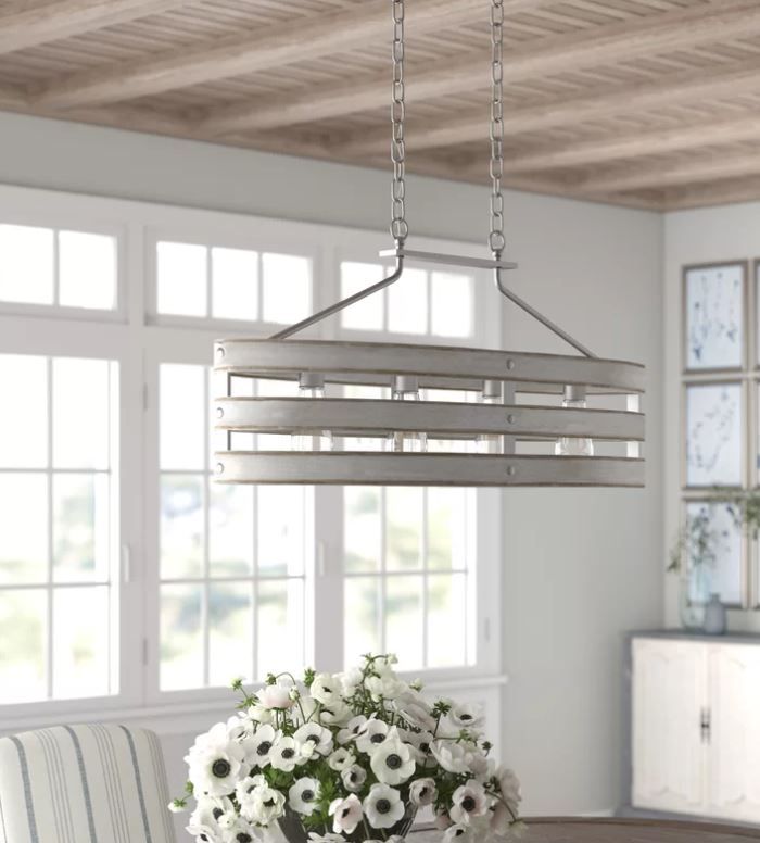 Kowalski 4 Light Unique Statement Linear Chandelier thumbnail 3