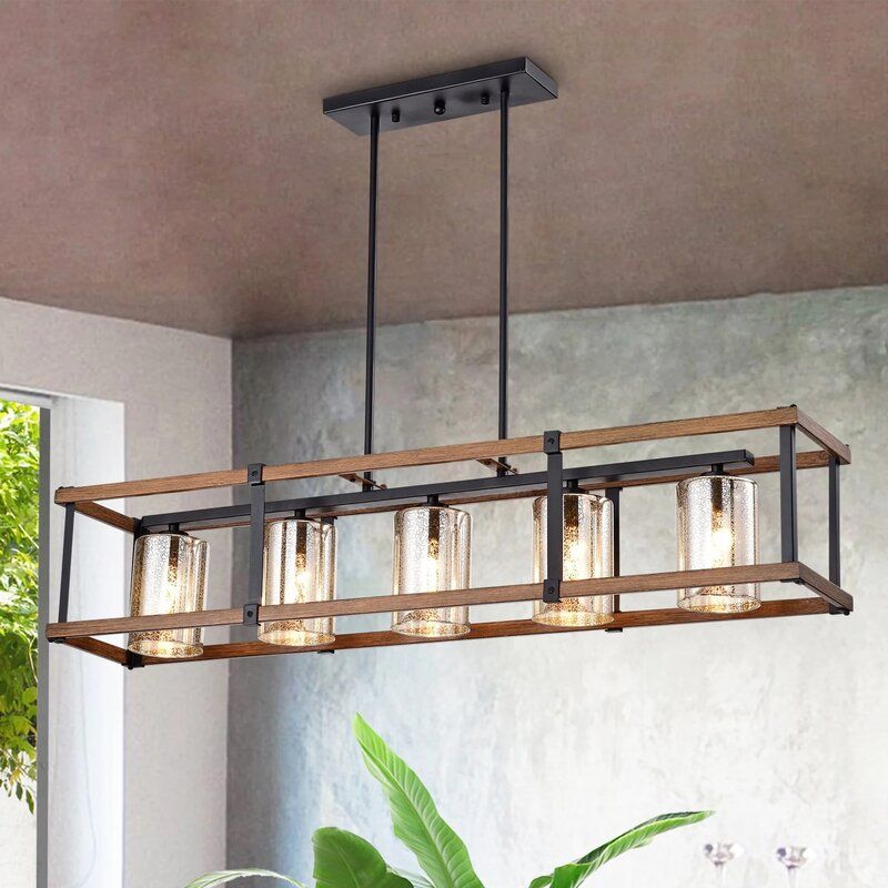 Laplante 5 Light Kitchen Island Linear Pendant thumbnail 2