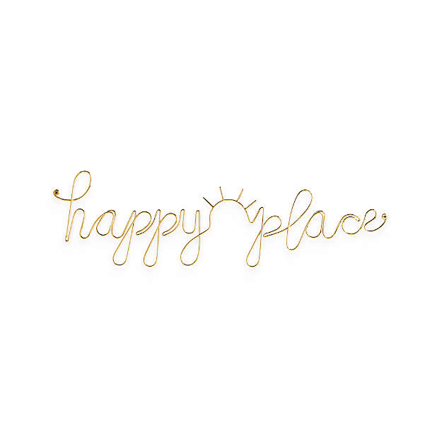 Happy Place Wire Wall Decor thumbnail 3