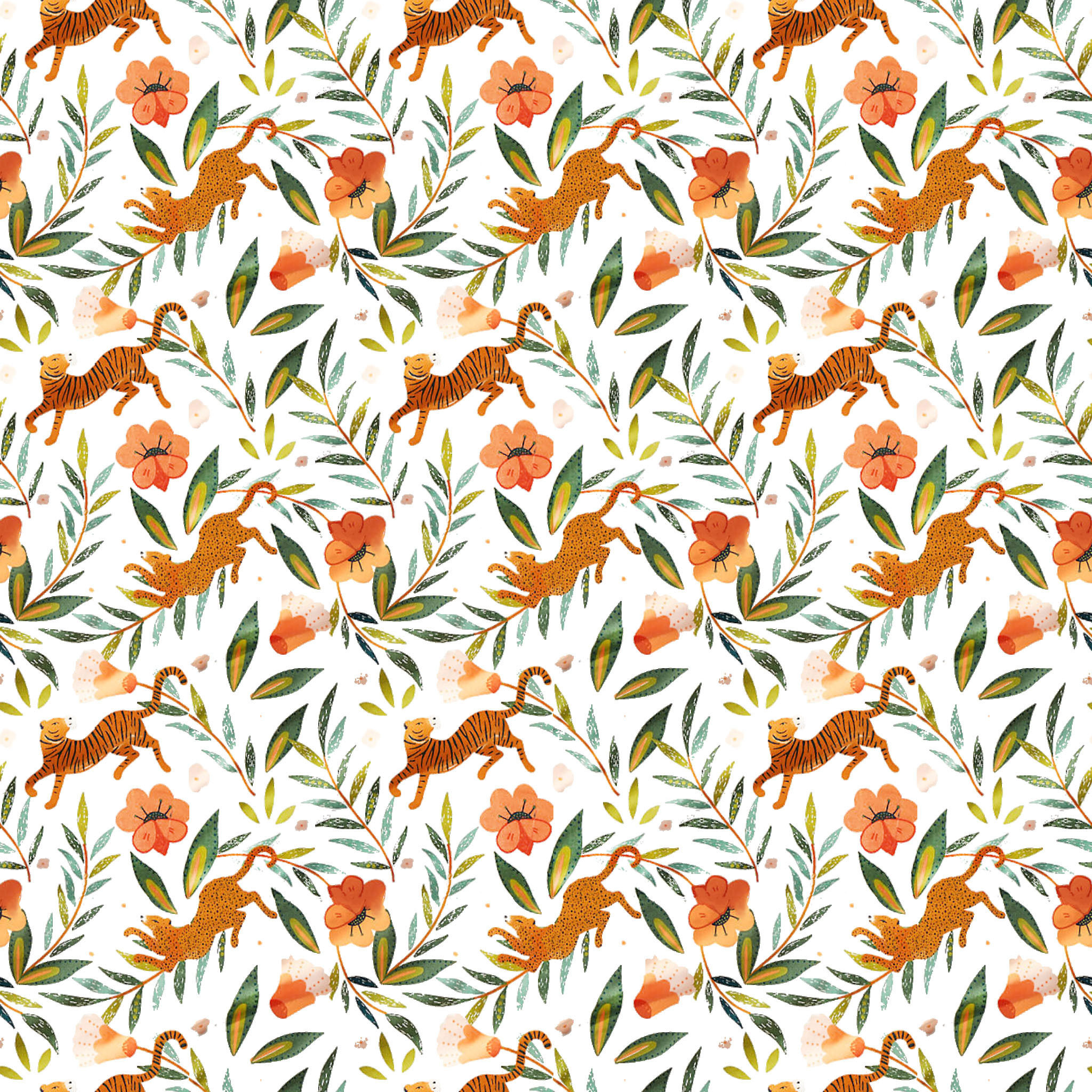 Organic Marrakech Tiger Twin Sheet Set thumbnail 4