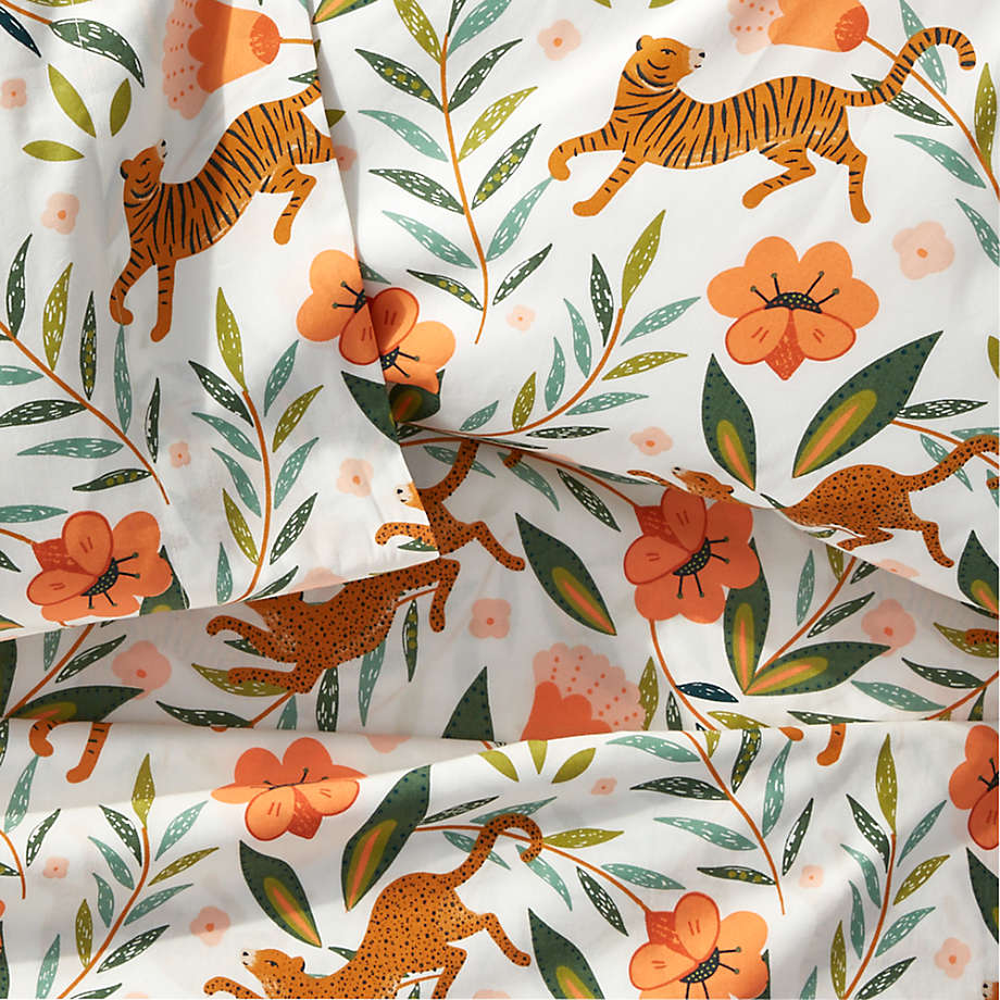 Organic Marrakech Tiger Twin Sheet Set thumbnail 3