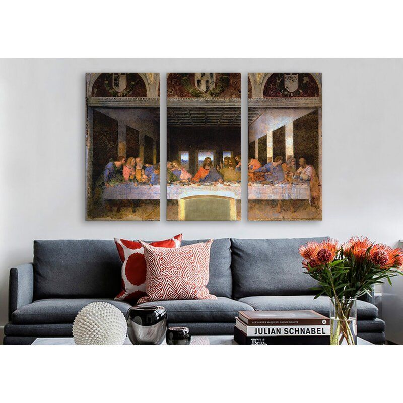 The Last Supper by Leonardo da Vinci Painting Print on Canvas Unframes thumbnail 2