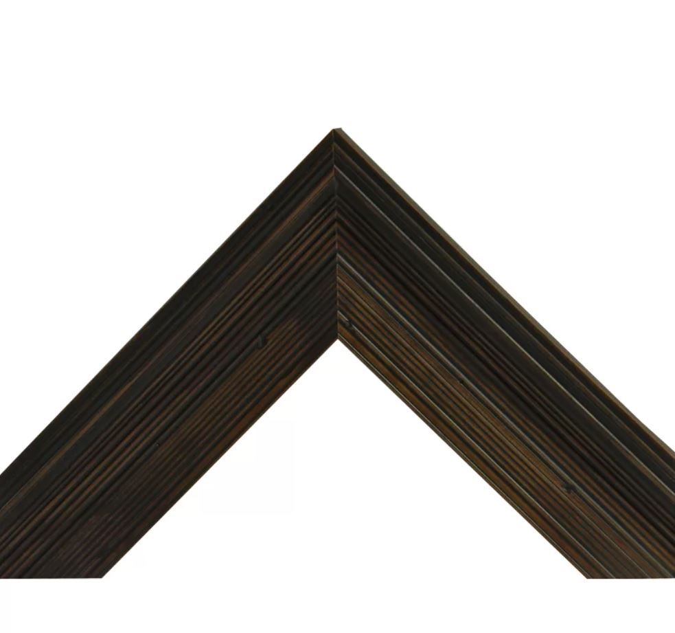 SantaClara Square Brown Traditional Distressed Wall Mirror thumbnail 2