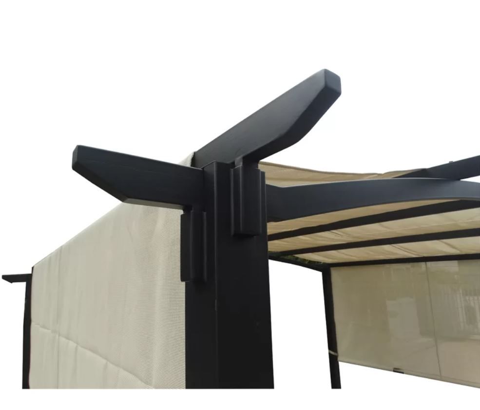 Harrogate Steel Pergola with Canopy thumbnail 3