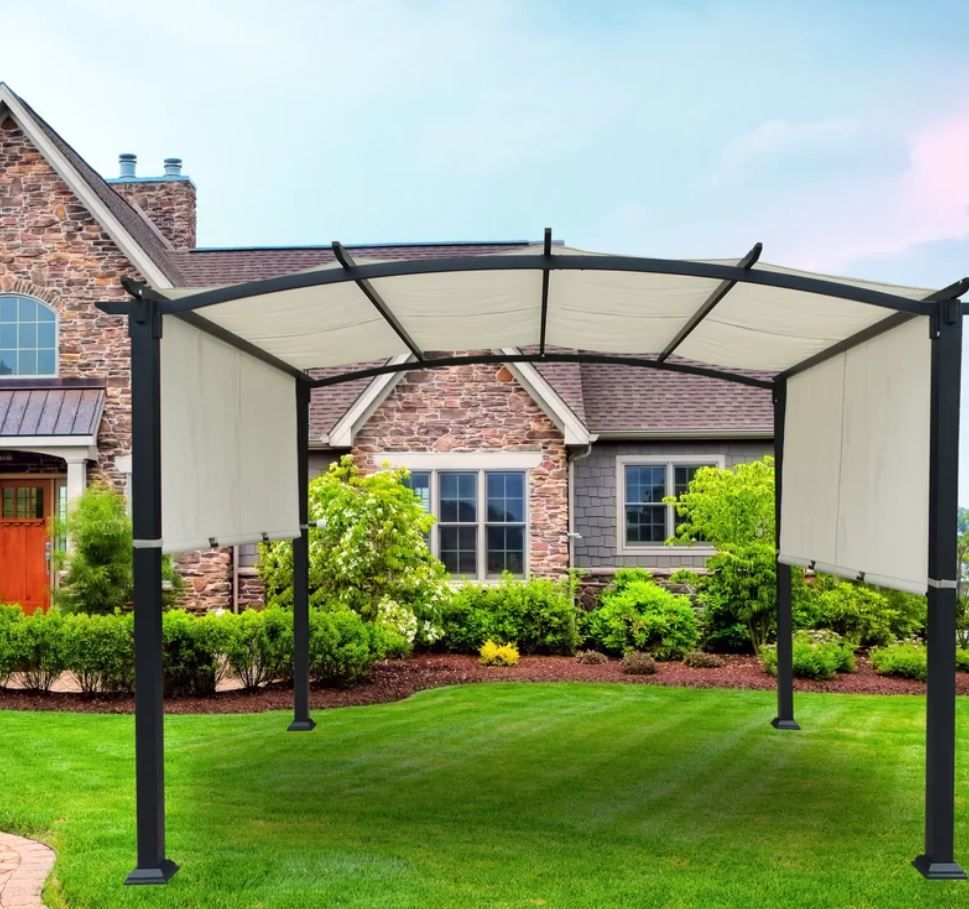 Harrogate Steel Pergola with Canopy thumbnail 5