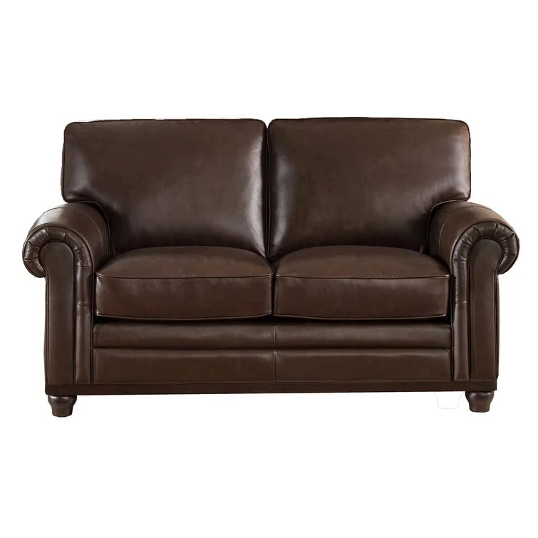 Coventry Leather Match Rolled Arm  Loveseat thumbnail 3