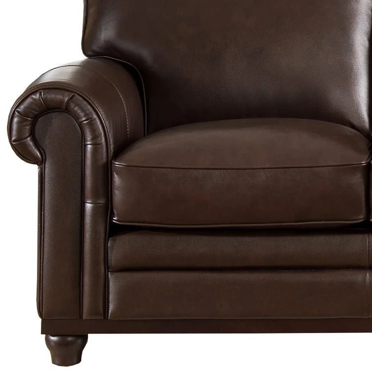 Coventry Leather Match Rolled Arm  Loveseat thumbnail 5