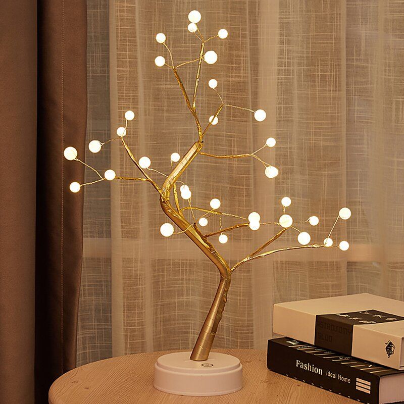 Dabo Gold Table Lamp USB thumbnail 2