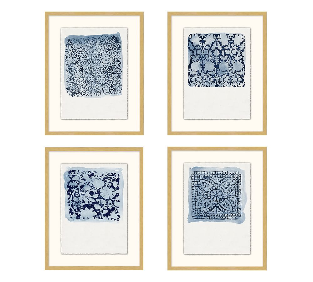 Textile Stamp Framed Prints II with frame thumbnail 2