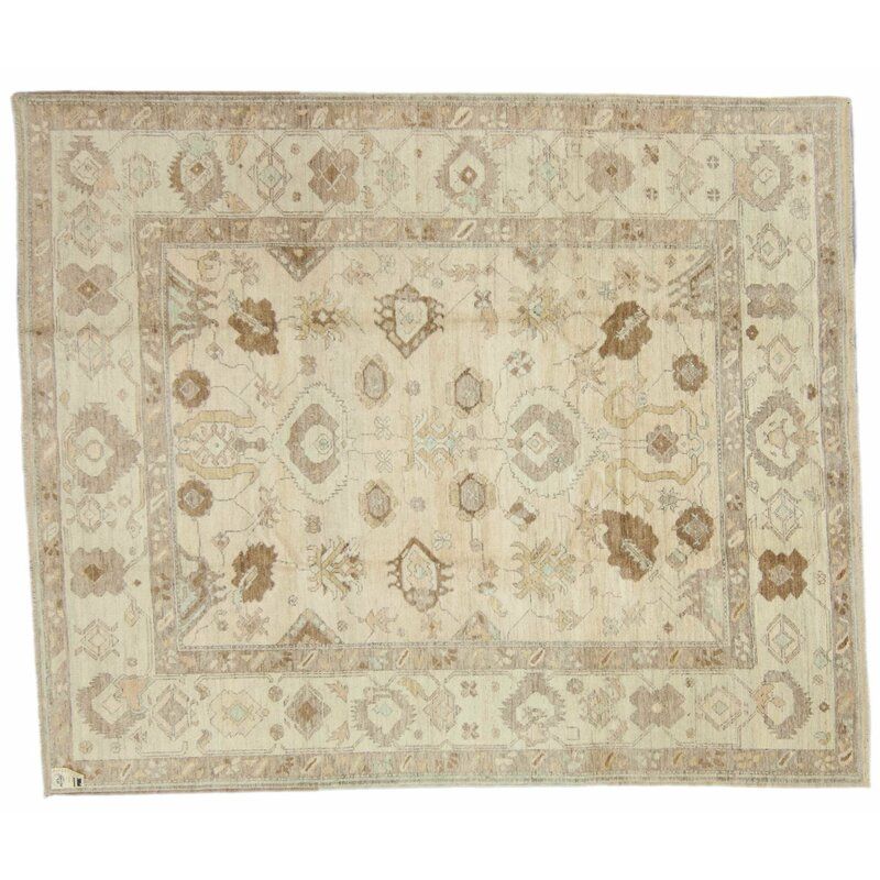 One of a Kind Hand Knotted Wool Area Rug in Gray thumbnail 2