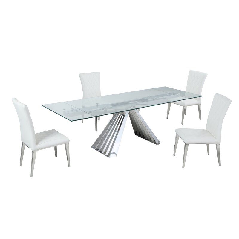 Berlin Extendable Pedestal Dining Table thumbnail 2