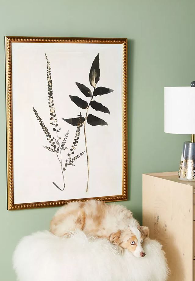 Upright Fern Wall Art With FRame thumbnail 2