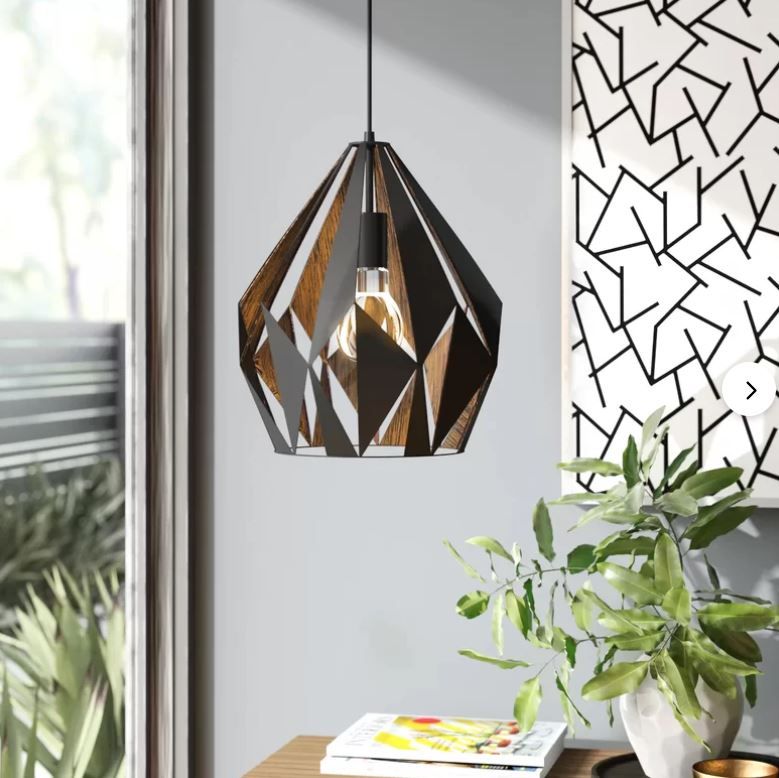 Hendry 1 Light Single Geometric Pendant thumbnail 4