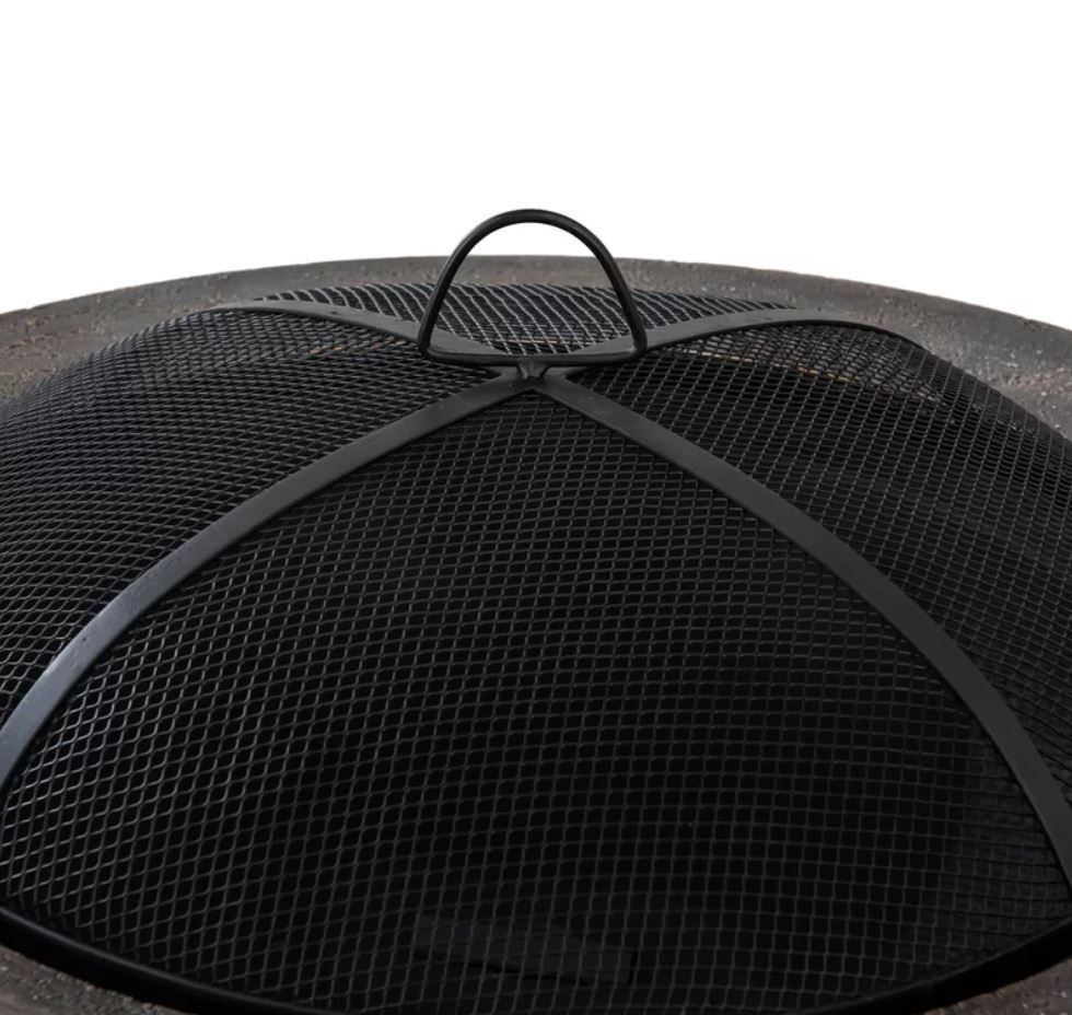 Nolia Concrete Wood Burning Outdoor Fire Pit with Lid thumbnail 5
