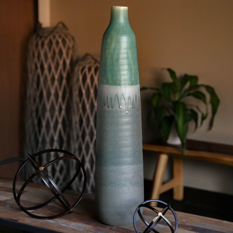 Wenzel SageBrown Ceramic Floor Vase thumbnail 2