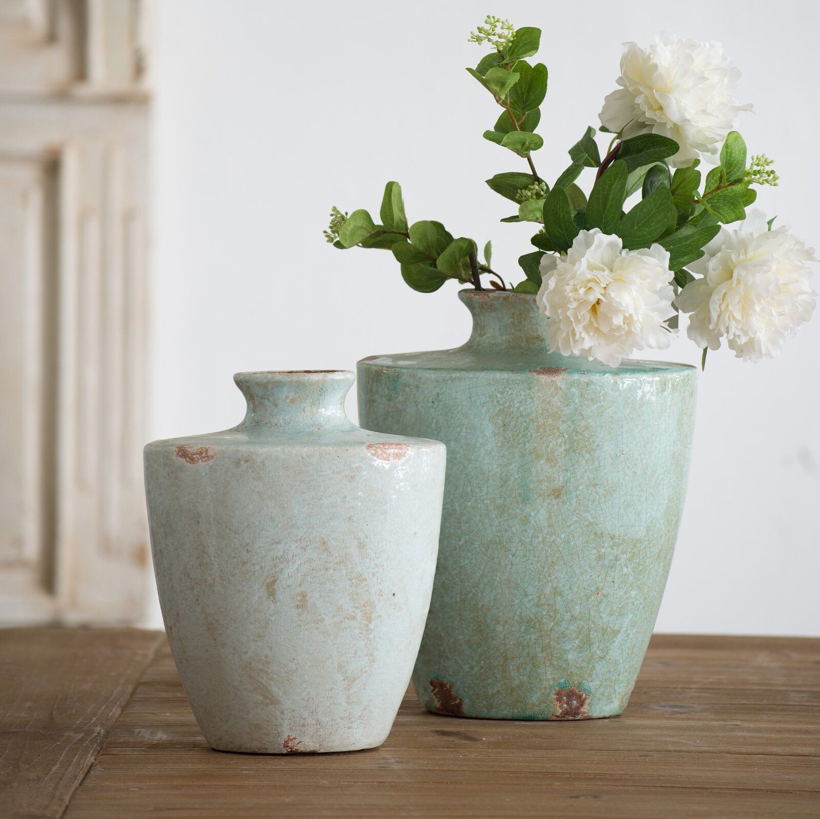 Modoc Blue Terracotta Table Vase thumbnail 2