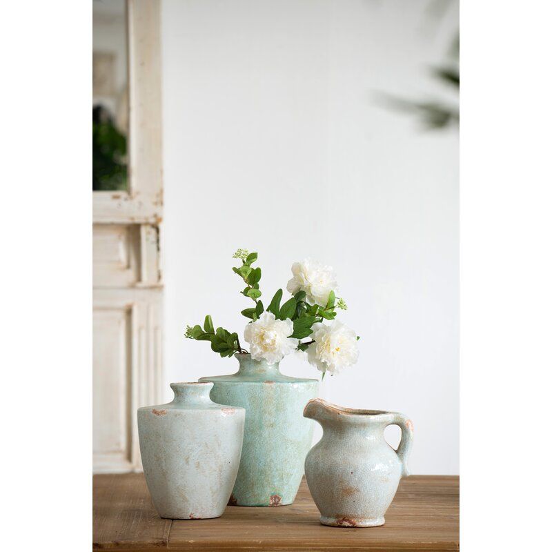 Modoc Blue Terracotta Table Vase thumbnail 3