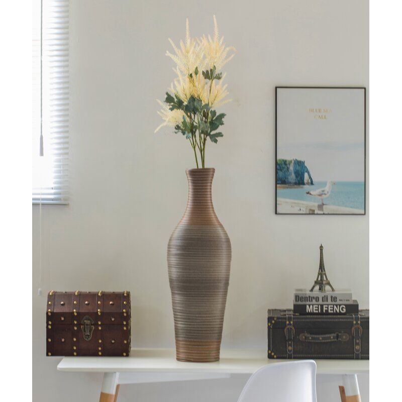 Alburnett 27.5 Wood Floor Vase thumbnail 2