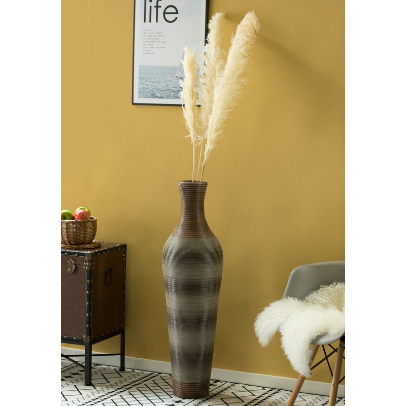 Alburnett 27.5 Wood Floor Vase thumbnail 3