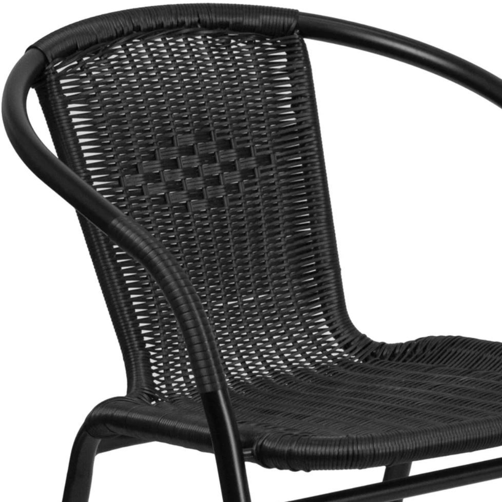 Anacely Stacking Patio Dining Side Chair Set of 2 thumbnail 3