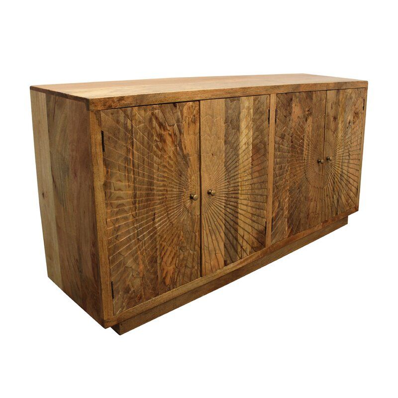 Erik Wide Mango Solid Wood Sideboard thumbnail 3