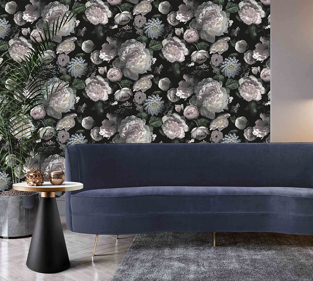 Moody Floral Removable Wallpaper thumbnail 2