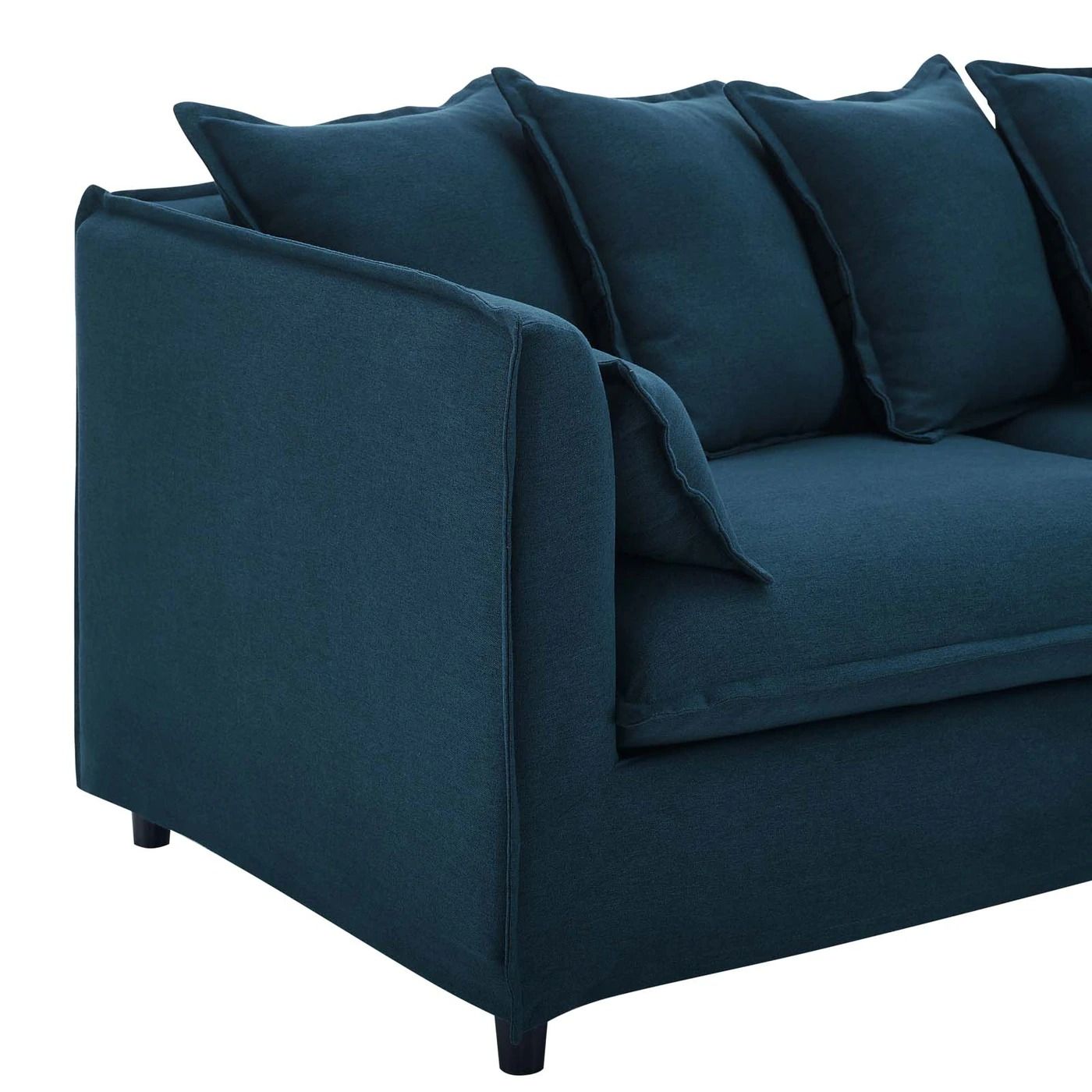 Valona Slipcover Fabric Sofa - Azure thumbnail 7